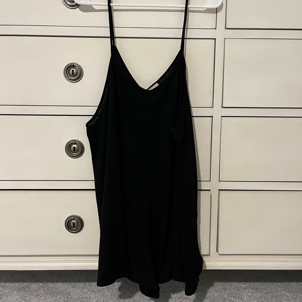 Free People Beach Romper Black Size Medium